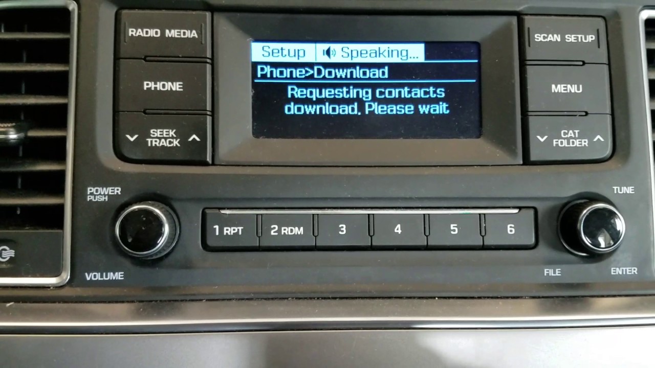 hyundai sonata Bluetooth подключение к вашему телефону