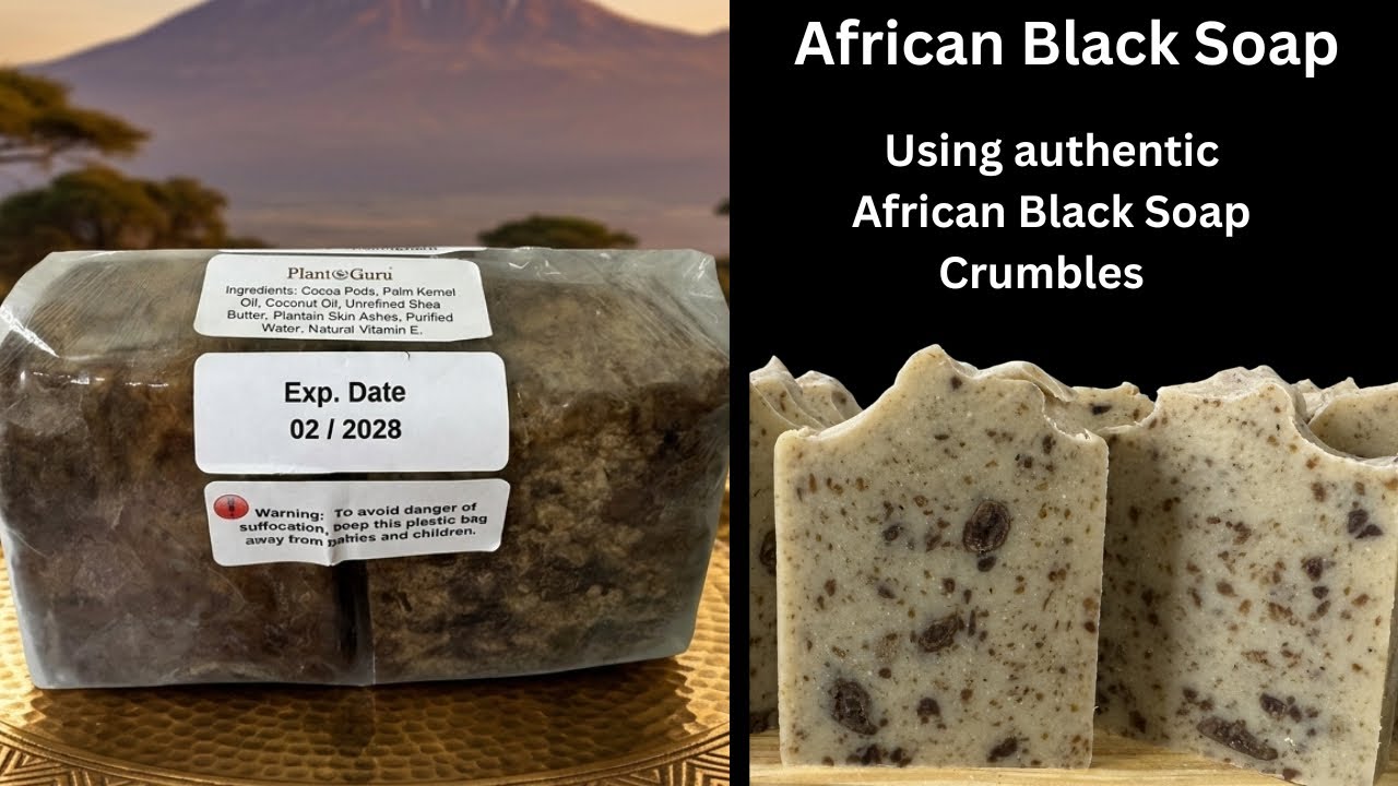 African Black Soap #soapmaking #coldpressedsoap #soapmakingingredients #soap #soapmakingsupplies 