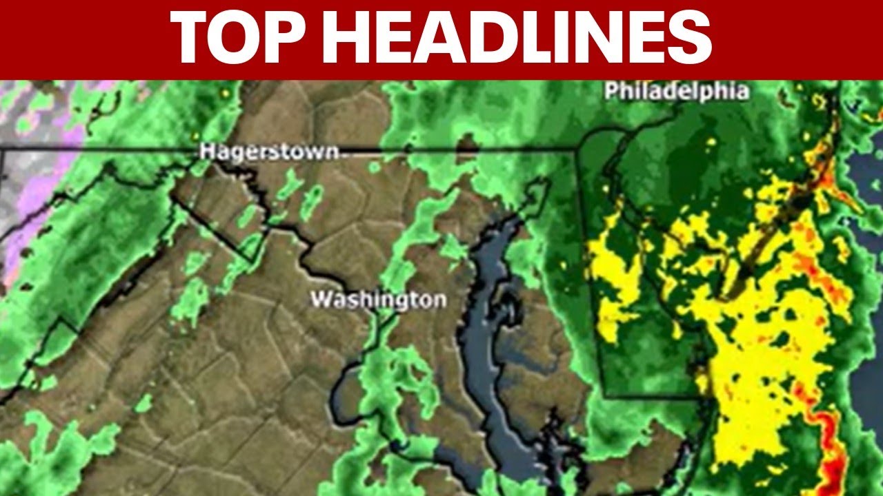 Tracking storms across the DMV; Kennedy Center to close for Trump's renovations; | TOP STORIES
