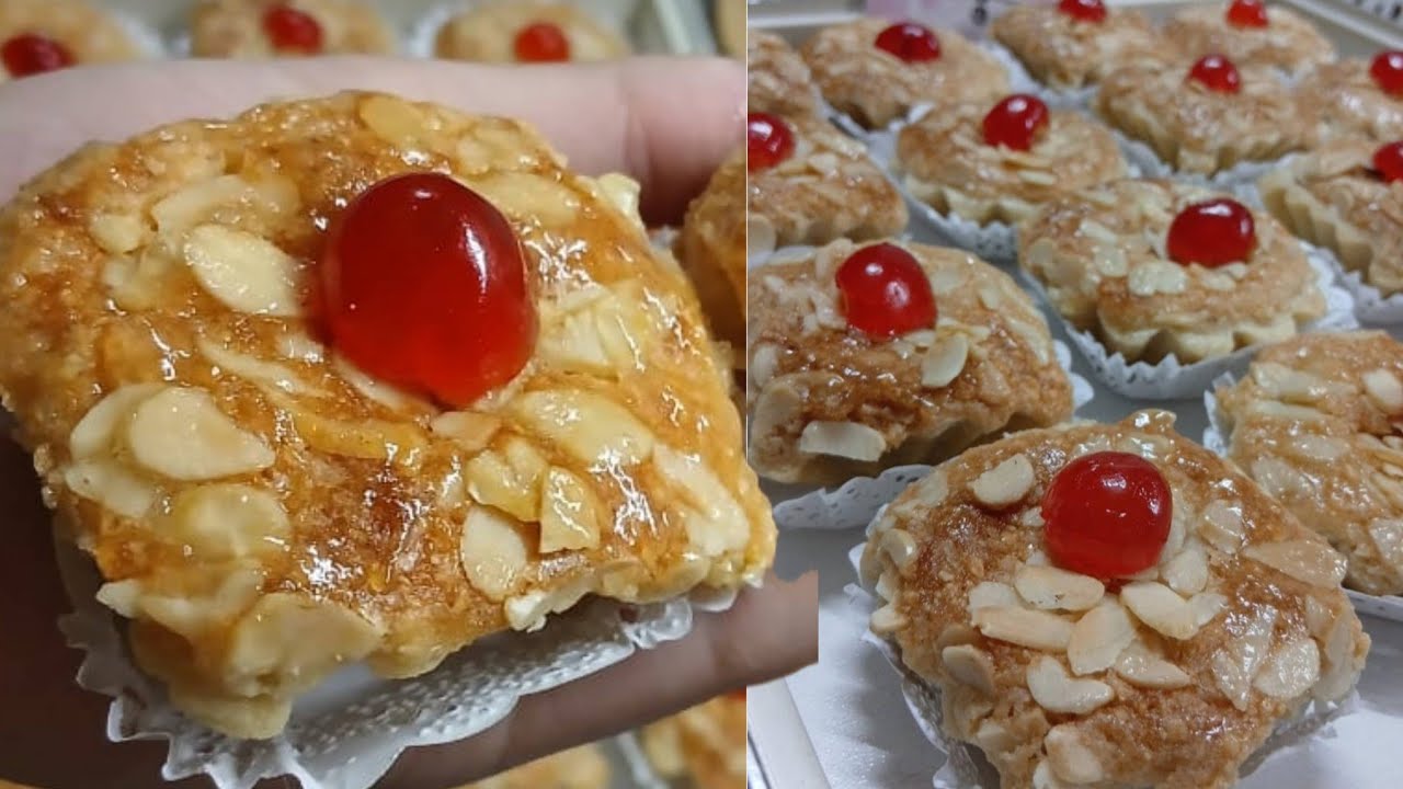 حلويات العيد 🌜لزاموندين بالكاوكاو بحشو طري حلوة اقتصادية راقية وبنيينة 😍