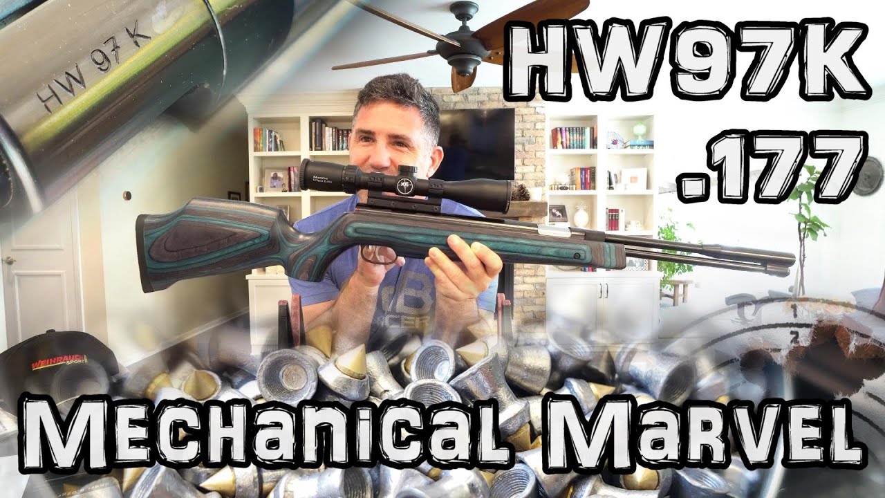 Weihrauch HW 97K .177 Air Rifle (Review) + SETUP GUIDE !! + Accuracy Test !! - Under Lever Airgun