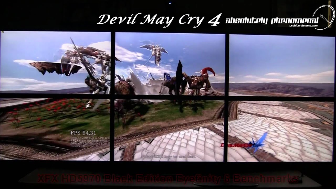 XFX HD 5970 Black Edition Devil May Cry 4 Eyefinity 6 Benchmark