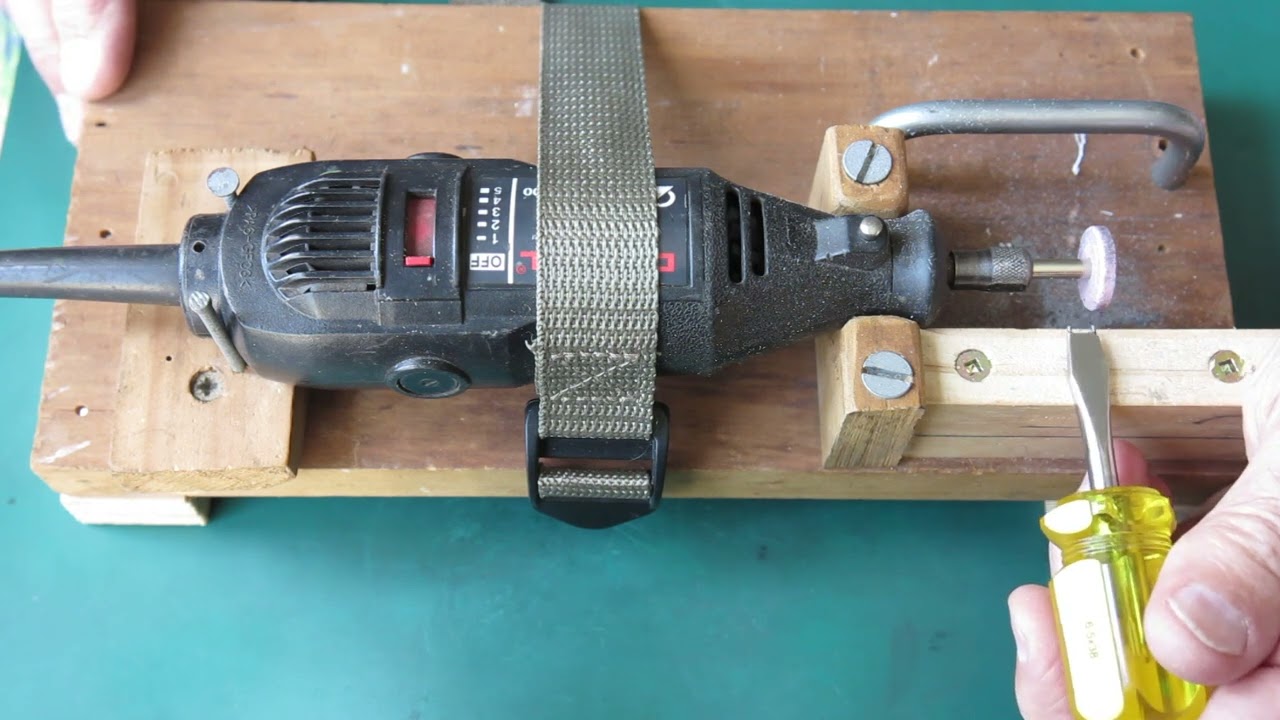 Making special tools for camera repair.