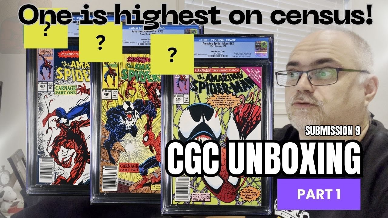 Unboxing the First 8 Comics Back from CGC (Part 1 of 3) | Grade Reveals, 9.8s & Surprises