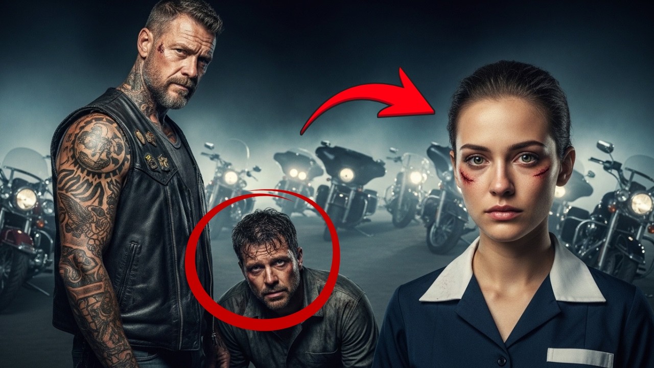 He Noticed the Waitress’s Hidden Bruises—What 100 Bikers Did Next Shook the Entire Town!