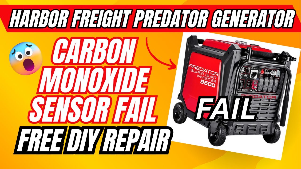 Harbor Freight Predator Generator Carbon Monoxide Sensor Fail & FREE DIY Repair