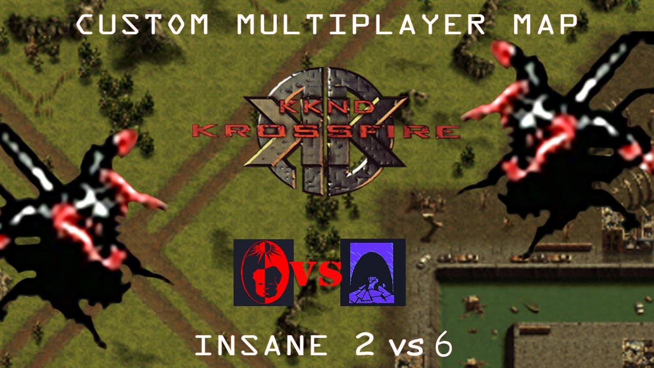 KKND 2 Krossfire - Custom Multiplayer Map Crossroad INSANE 2vs6