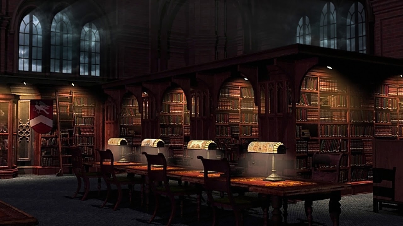 Nancy Drew: Warnings at Waverly Academy Soundtrack OST | Rain and Howling Wind Ambience in library