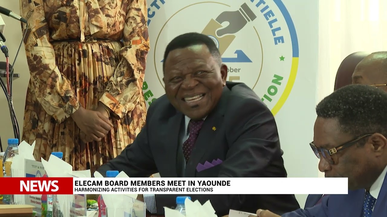 Elecam Board members meet in Yaounde: Harmonising activities for transparent elections.