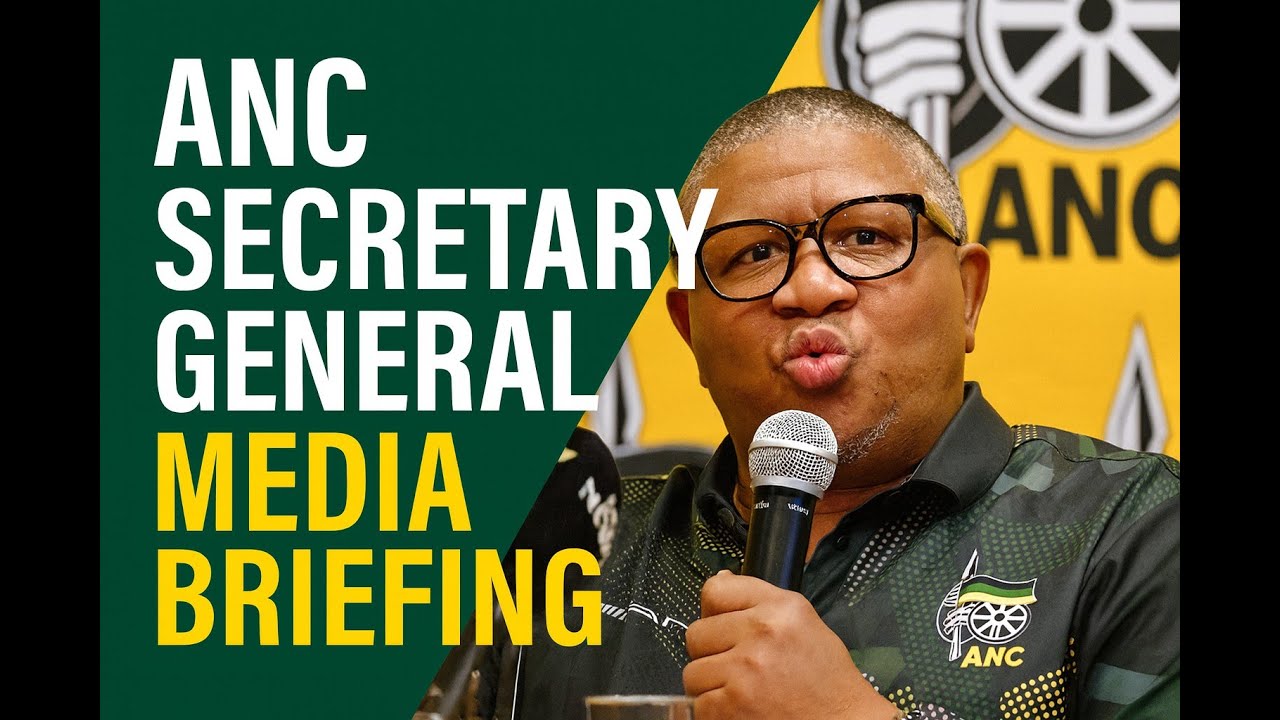ANC NWC Media Briefing – Fikile Mbalula Speaks