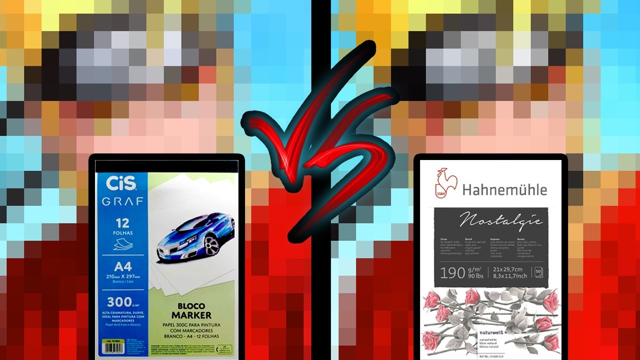 QUAL É MELHOR? Papel Hahnemuhle Nostalgie VS Papel Cis Bloco Marker