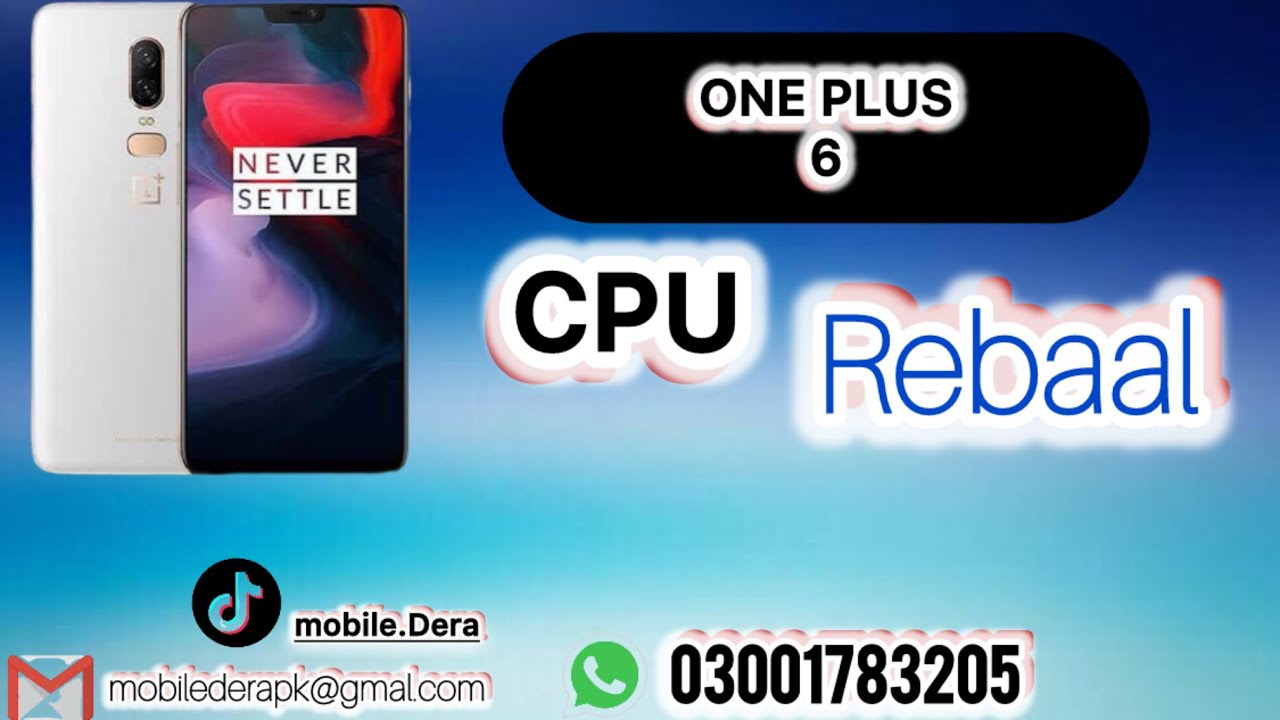 ONEPLUS (6) CPU REEBAL ✅👍🏻😊