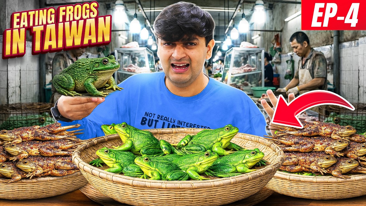 Eating FROG for the First Time in Taiwan