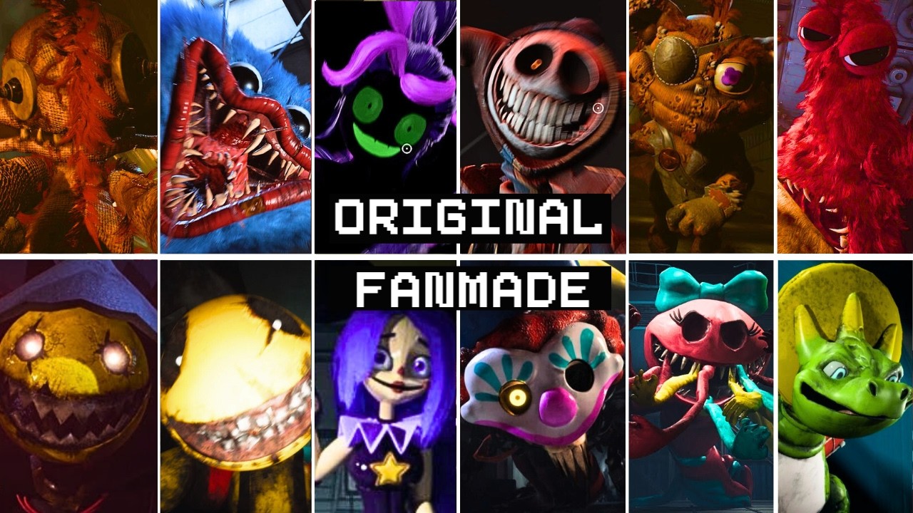 Poppy Playtime: Chapter 5 - All ORIGINAL vs FANMADE Jumpscares Comparison (Showcase)
