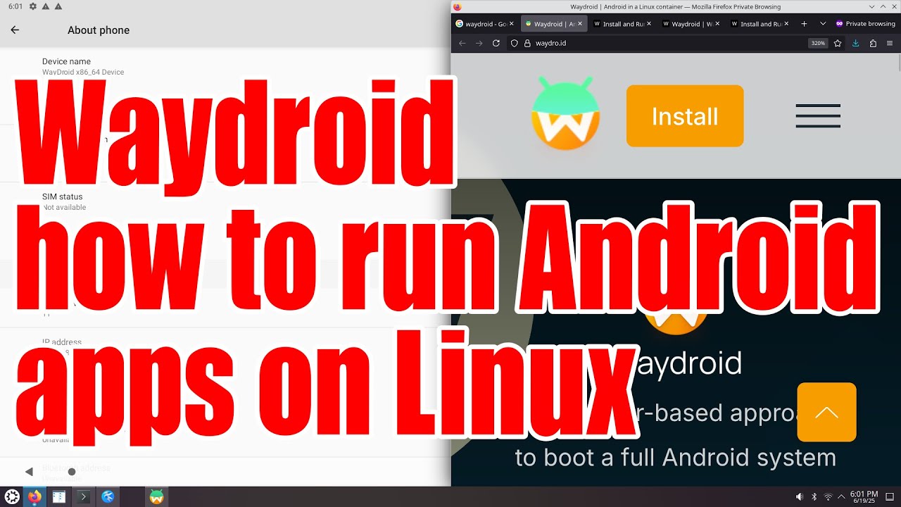 Waydroid how to run Android apps on Linux tutorial - June 2025 - 5972c3a0