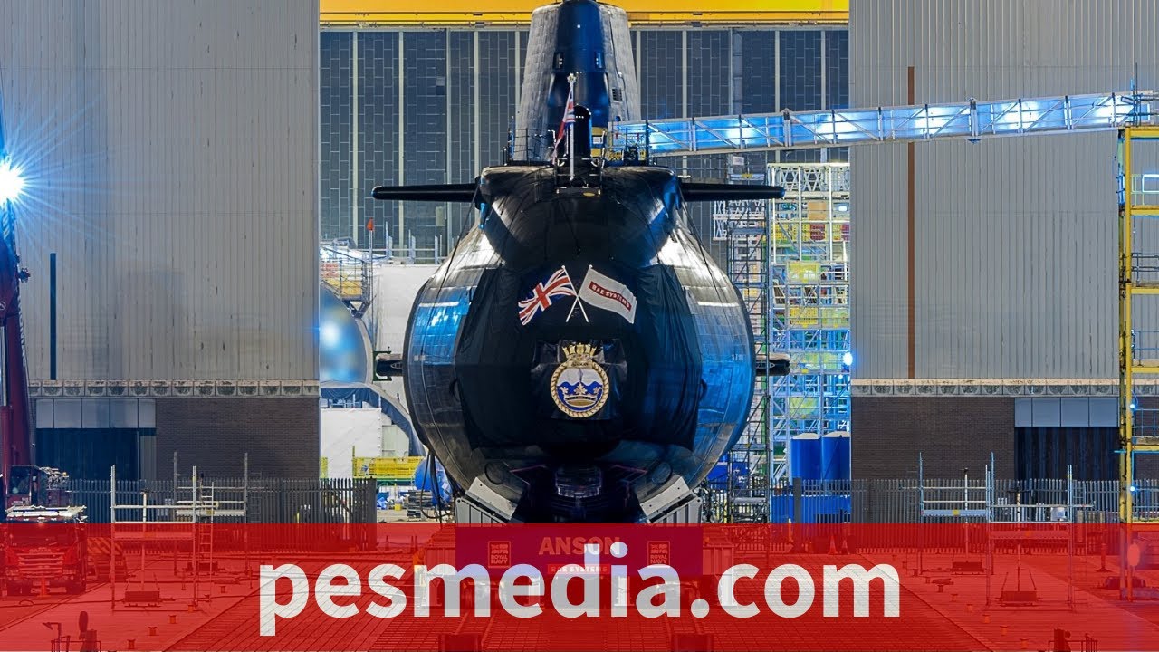 Next attack submarine launched at BAE Systems in Barrow-in-Furness