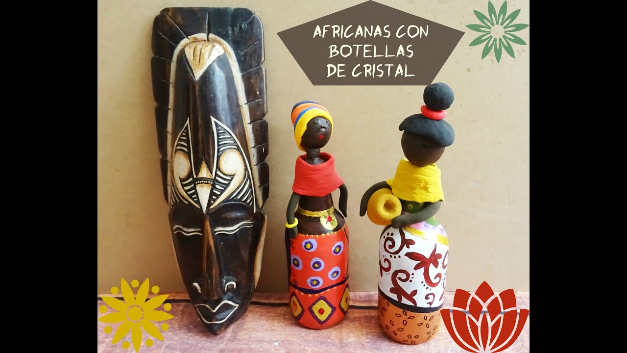 Cómo crear africanas reutilizando botellas de cristal