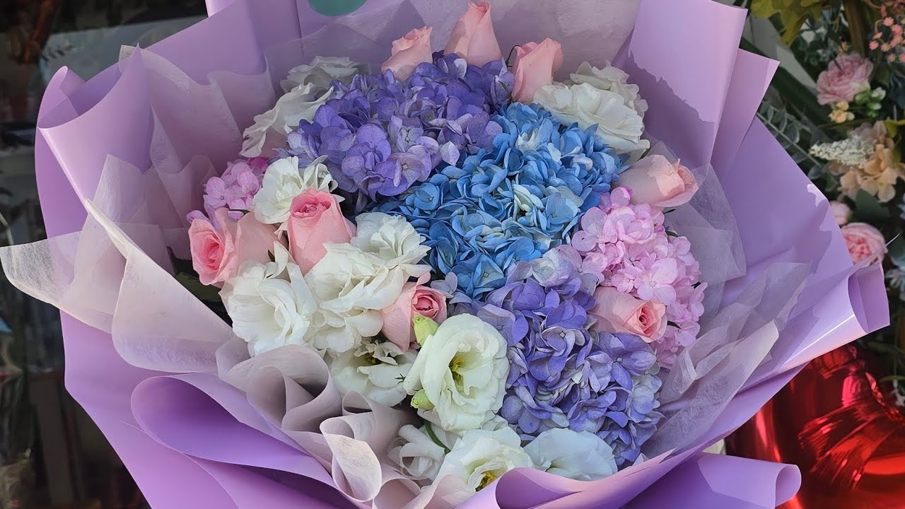 Ramo con hortensias 