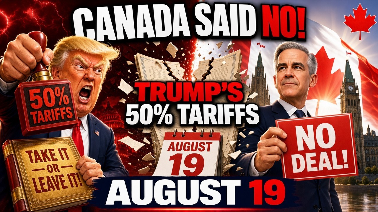 Canada Calls Trump&rsquo;s Bluff: 50% Tariffs, August 19 & a Very Bad Deal 🇨🇦 | Satirical Song