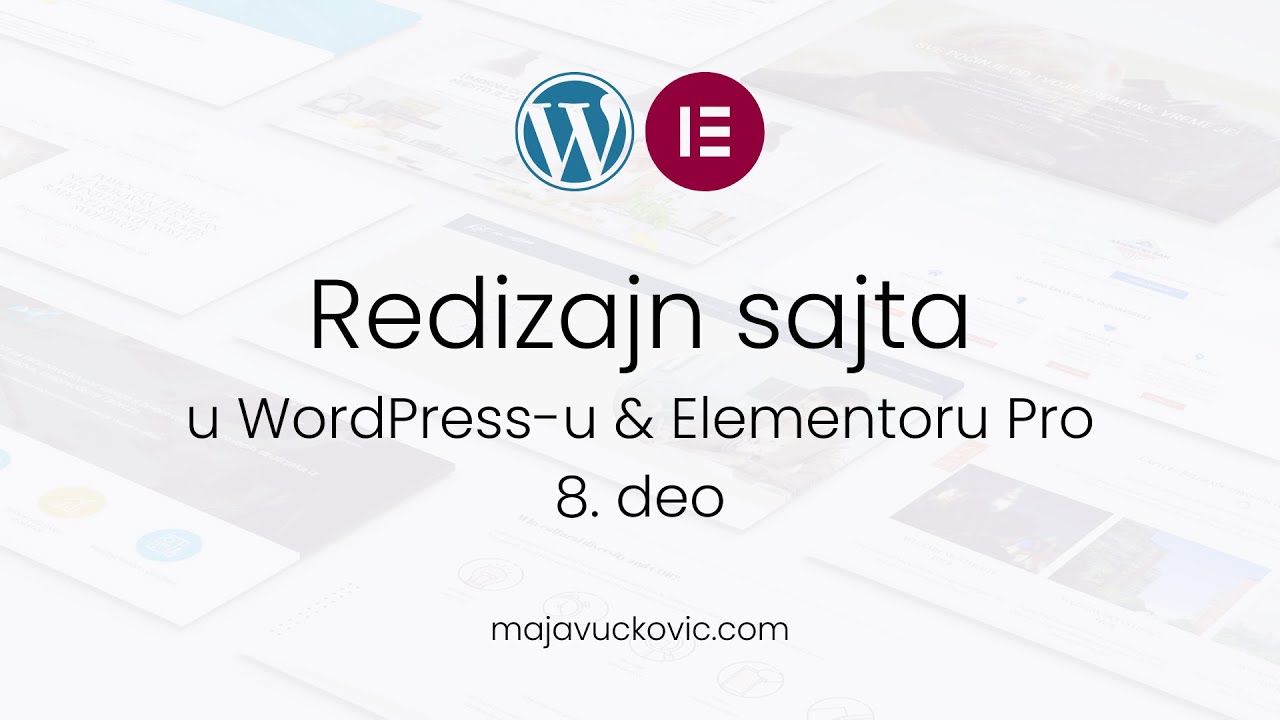 08 Izrada header-a | Redizajn sajta u WordPress-u & Elementoru Pro
