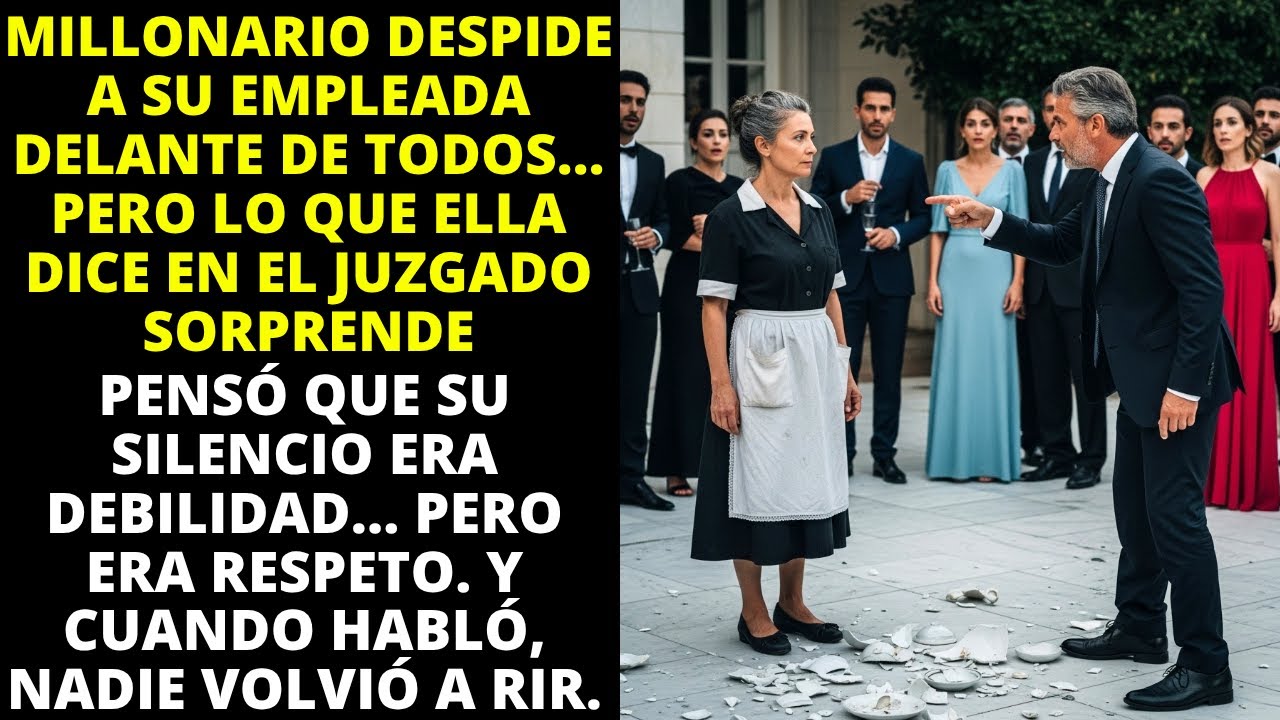 MILLONARIO DESPIDE A SU EMPLEADA DELANTE DE TODOS&hellip; PERO LO QUE ELLA DICE EN EL JUZGADO SORPRENDE...