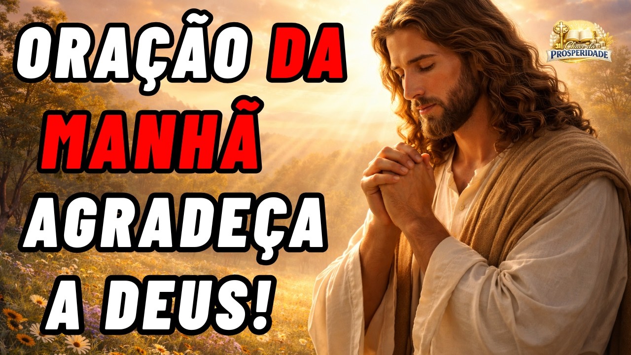 ORA&Ccedil;&Atilde;O DA MANH&Atilde; 🙏 AGRADECIMENTO A DEUS POR MAIS UM DIA | Comece a Semana com F&eacute; e Vit&oacute;ria!