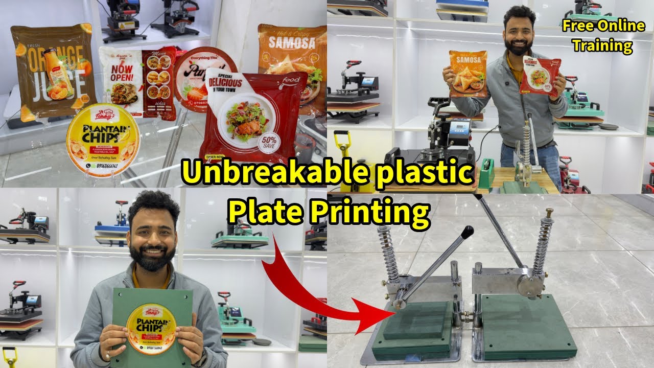 Plastic Plate Printing Training || Unbreakable Sublimation plate ||Xpress Printing Noida 