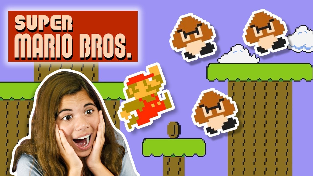 Kids Play Old Games: Super Mario Bros. + More | Mother Goose Club Let's Play