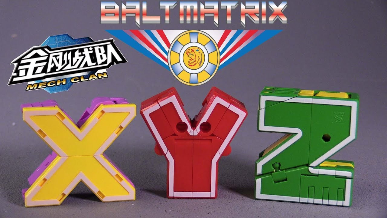 Mech Clan Transforming English Letters: X Y Z