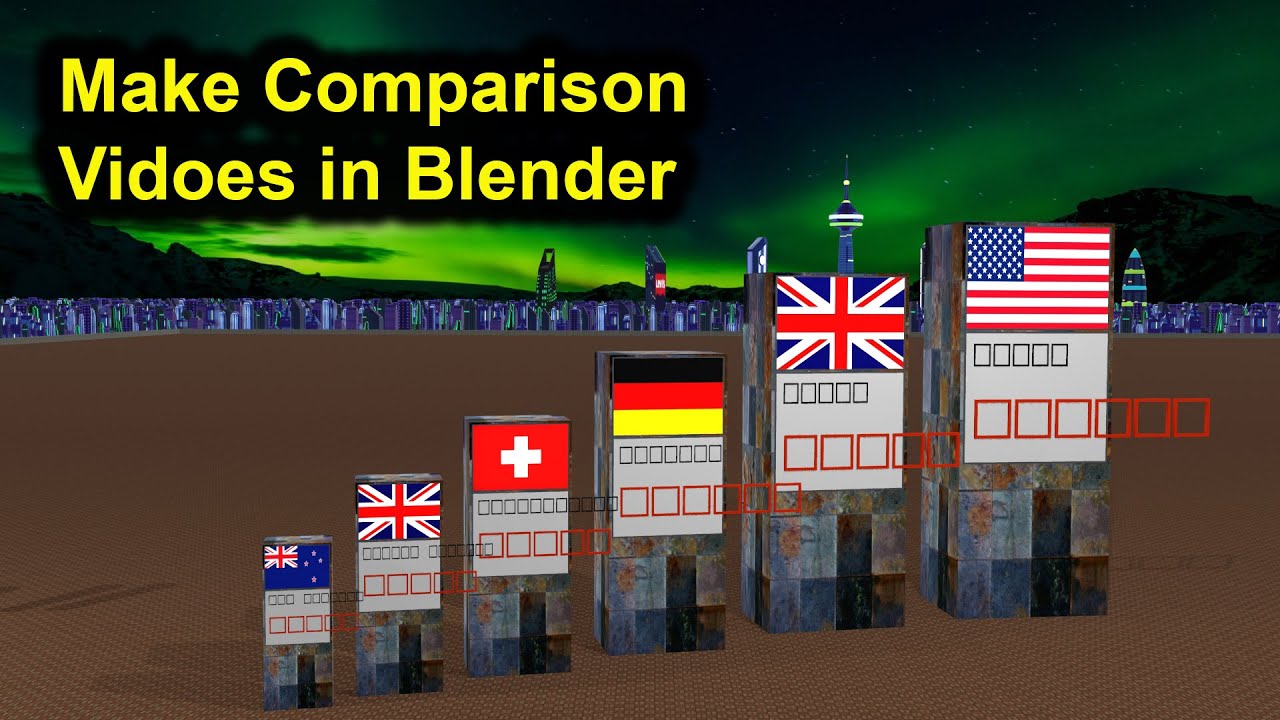 How to Make 3D Comparison Videos in Blender (Beginner Tutorial)-Part 1