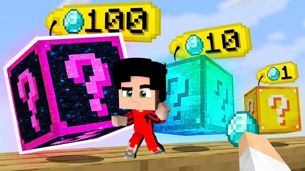 Minecraft მაგრამ ყველა სახის იღბლიანი ბლოკი!
