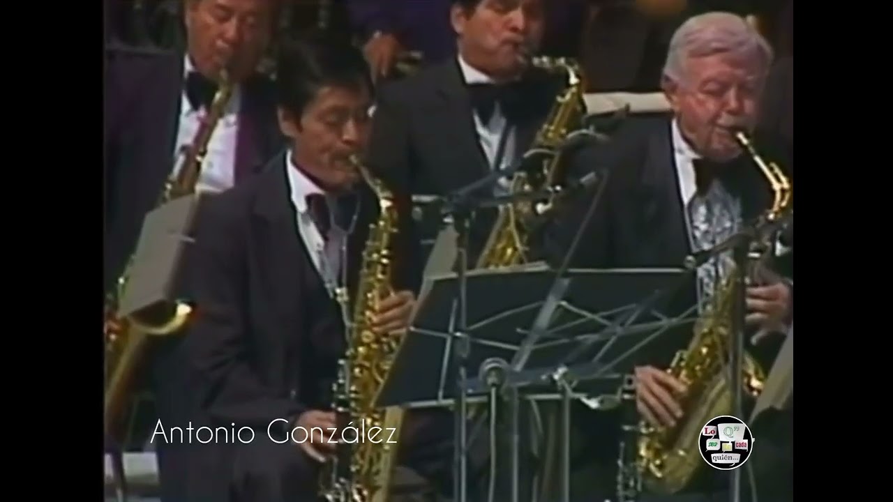 Ray Conniff Coros y Orquesta Gira 1983 Alameda. M&Eacute;XICO Sax Antonio Gonz&aacute;lez, Trompeta Leo Mu&ntilde;iz
