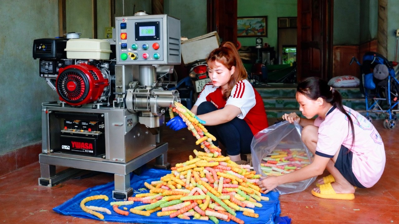 Traditional Popcorn Making Process | Childhood Snacks & Visiting My Sister
