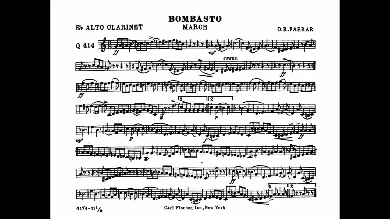 BOMBASTO - Eb ALTO CLARINET