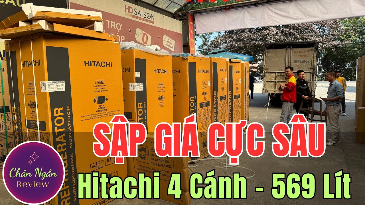 SẬP GIÁ 6 Tủ Lạnh Hitachi 4 Cánh 569L | WB640VGV0 – WB640PGV1 – WB640VGV0X | Chân Ngắn RV