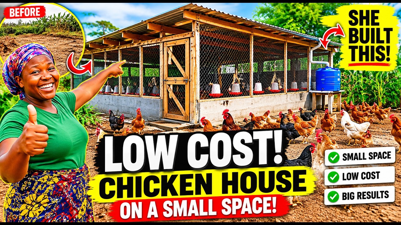 How She Built a Low-Cost Chicken House on a Tiny Plot & Started Farming