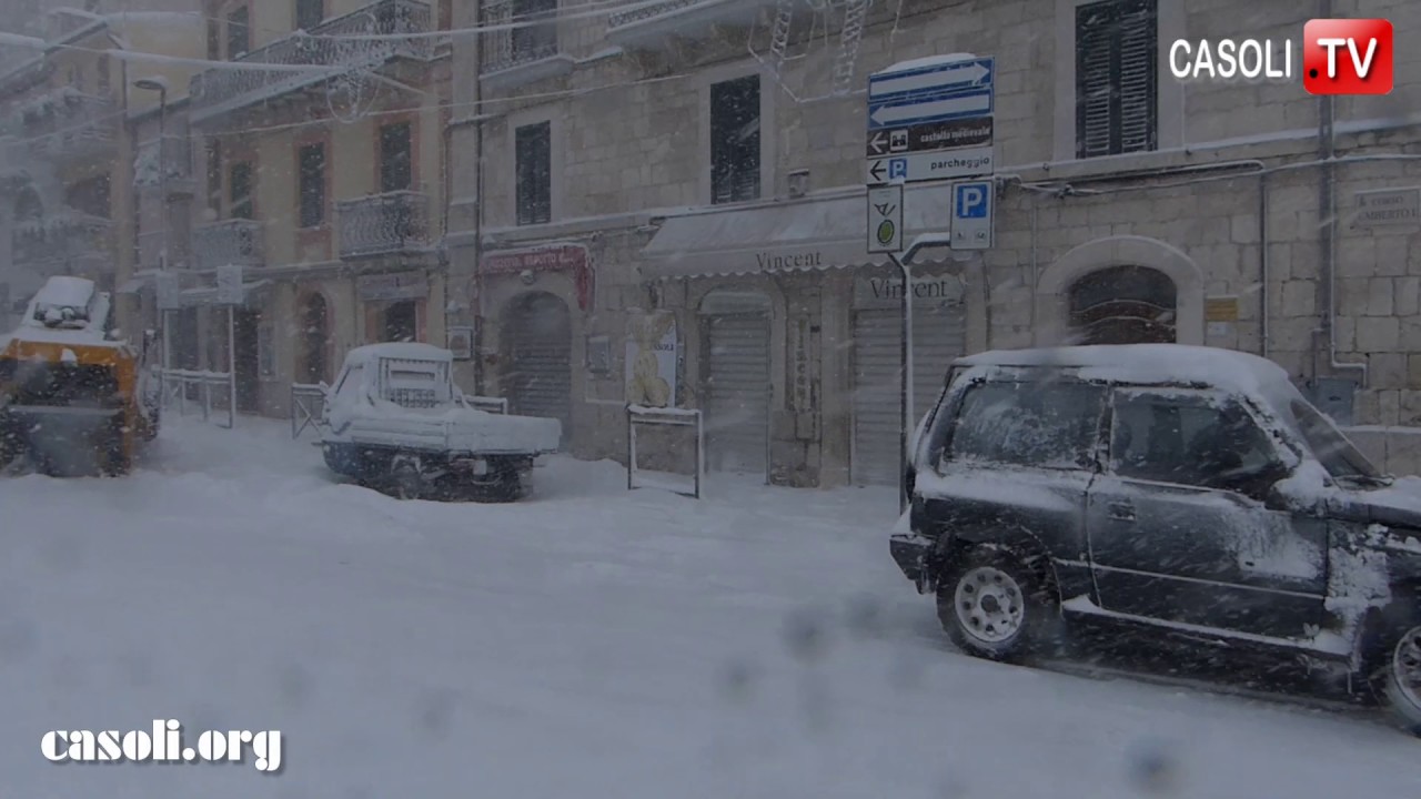 Casoli - Neve del 6 Gennaio 2017