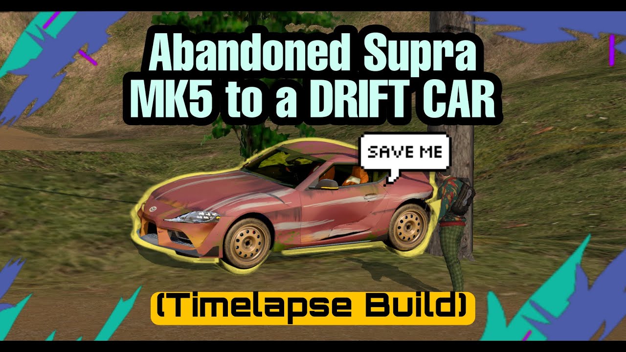 Car parking multiplayer | Fixing and building an abandoned MK5 SUPRA | Timelapse build