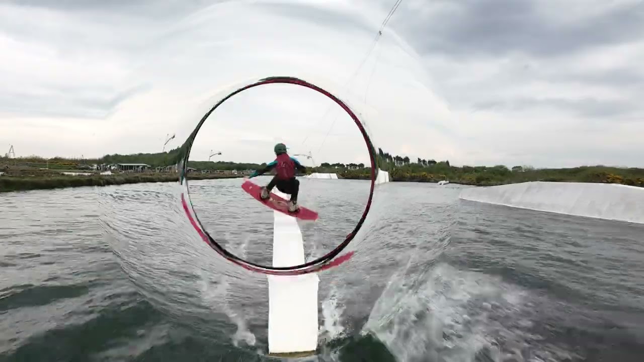 North Devon Wake park. Drone footage of some of the groms.
