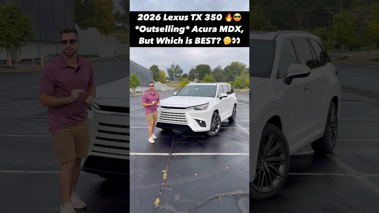 The 2026 Lexus TX is Now *Outselling* the Acura MDX... But Which 3-Row SUV is Best for You??