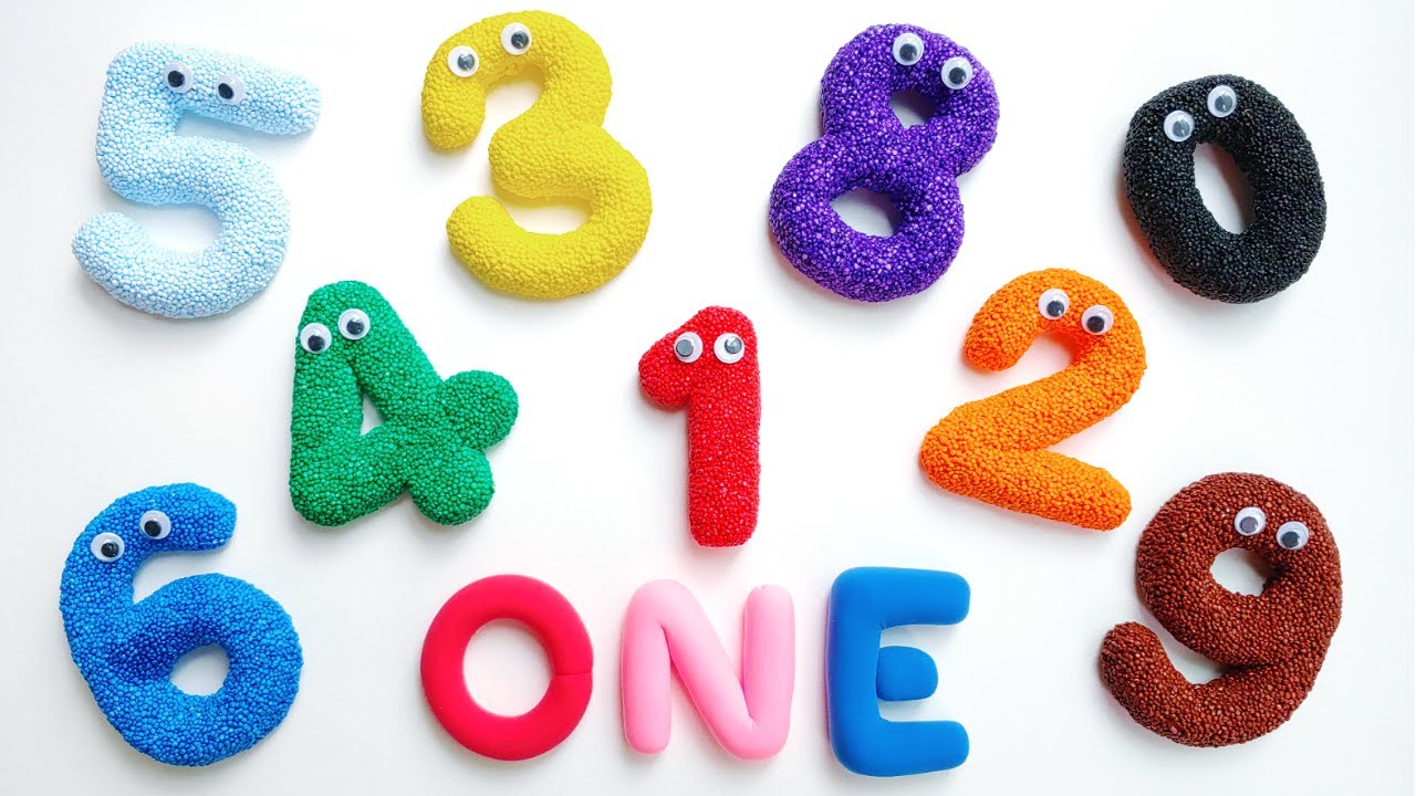 폼클레이로 숫자 1부터 10까지 순서대로 만들기 | 숫자 영어 단어