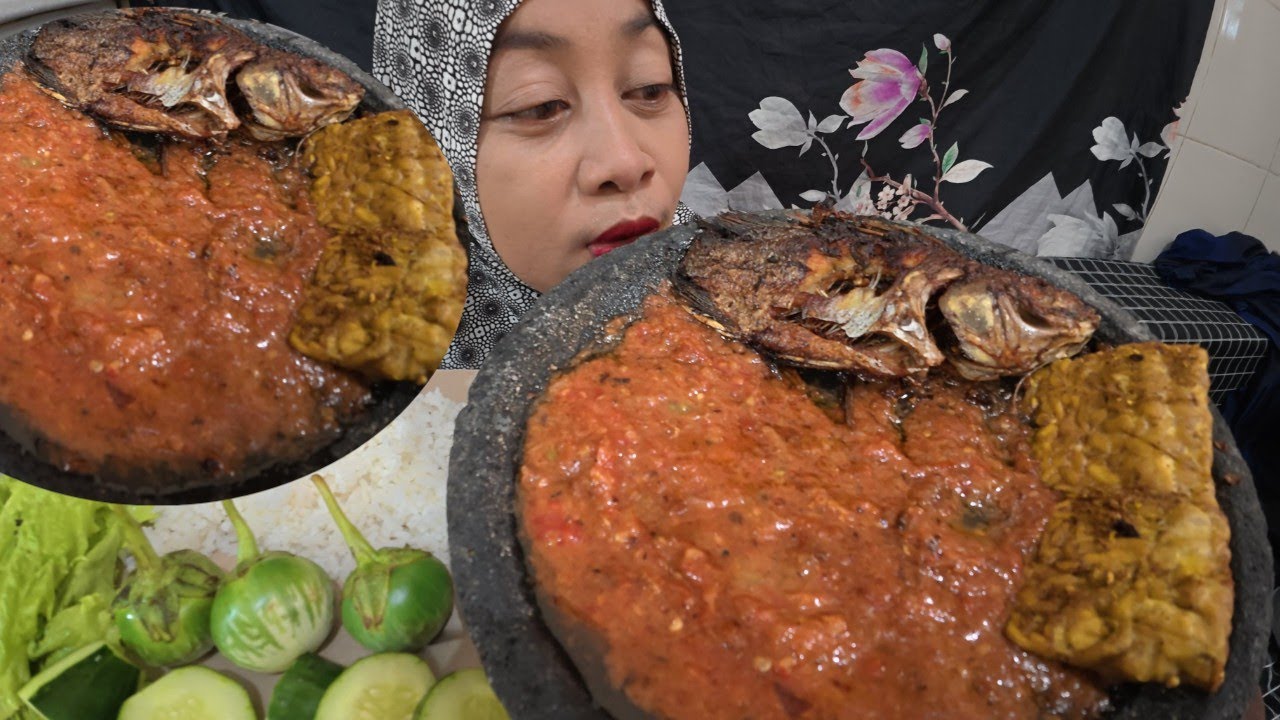 MUKBANG LALAPAN MELULU #mukbang  #lalapanmentah #eatingsounds