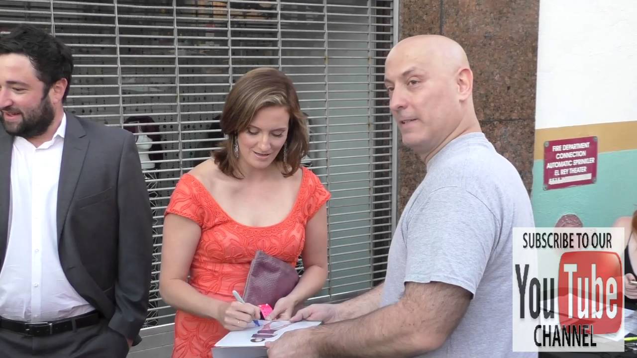 Julie Lake greets fans at El Rey Theatre in Beverly Hills