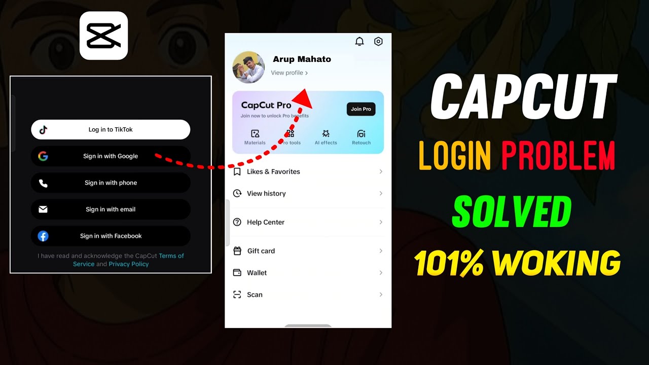 Capcut Sign In Problem | Capcut Login Problem Solved | Capcut Mein Login Kaise Kare | Capcut