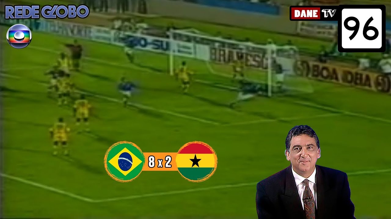 amistoso 1996 - Brasil 8x2 Gana