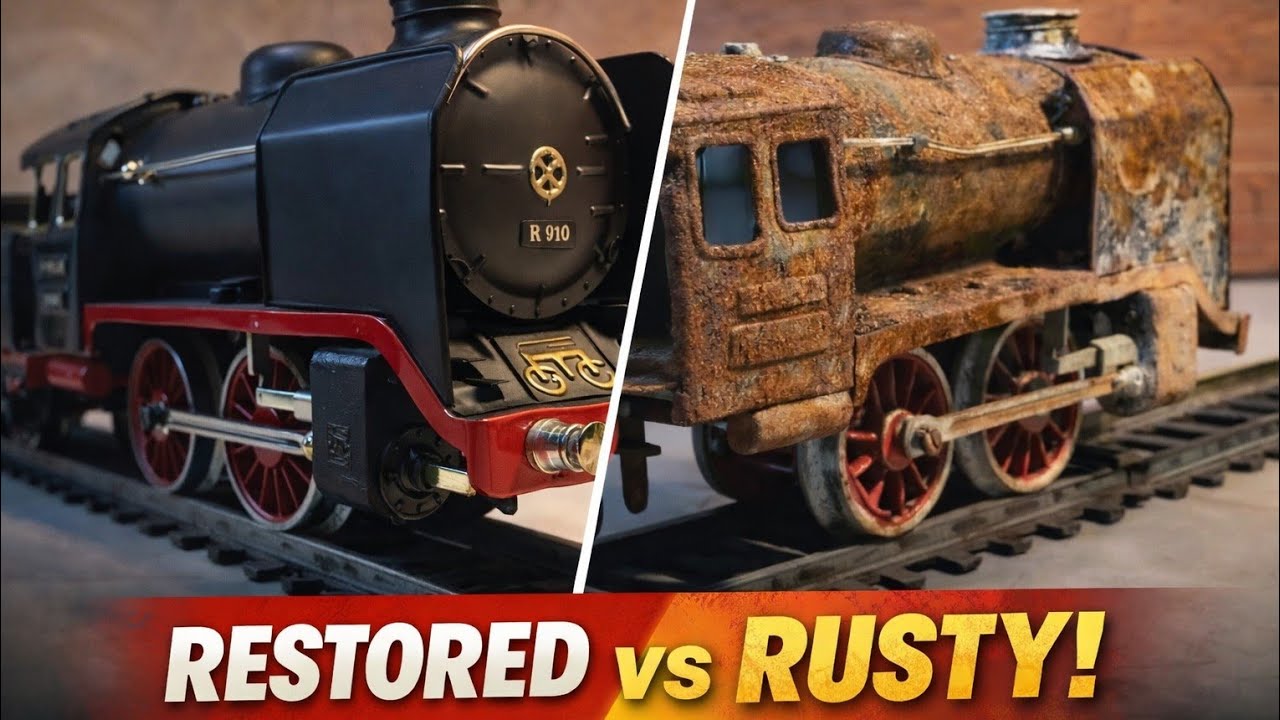 Toy Train Restoration Before & After | Rusty to Brand New