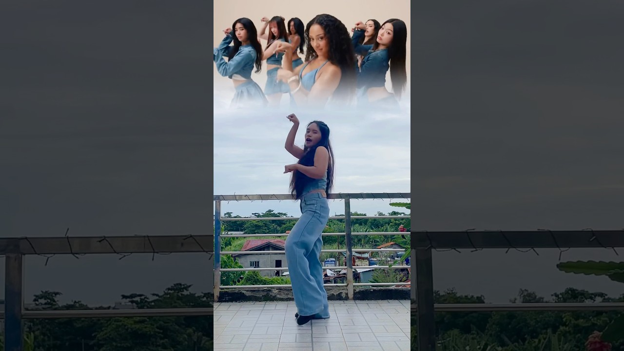 KATSEYE x GAP &lsquo;Milkshake&rsquo; Dance Challenge Side by Side #katseye #katseyexgap #milkshake #shorts