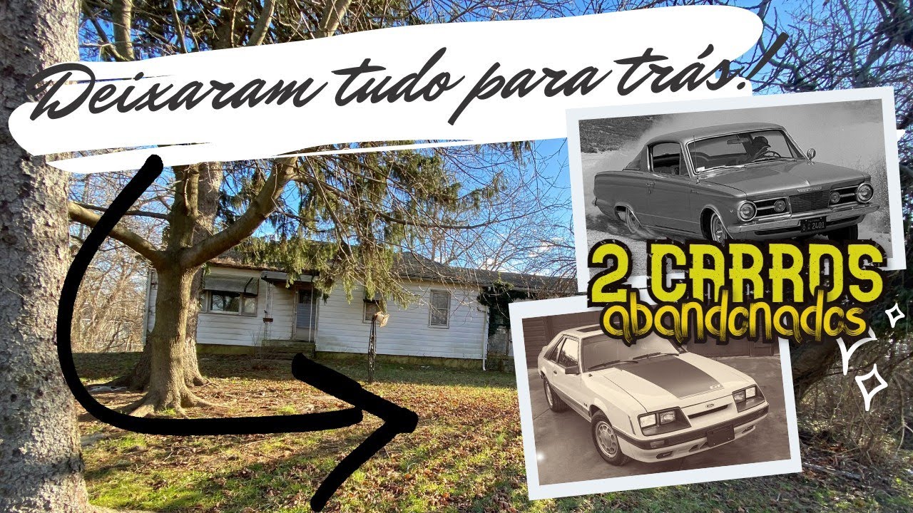 CASA ABANDONADA COM 2 CARROS E VÁRIAS OUTRAS RELÍQUIAS (CÁPSULA DO TEMPO)