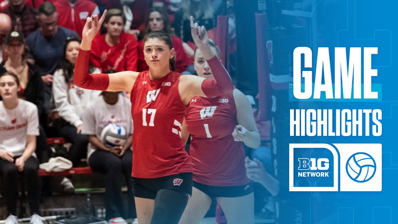 Iowa at Wisconsin | HIGHLIGHTS | Big Ten Volleyball | 11/23/2025