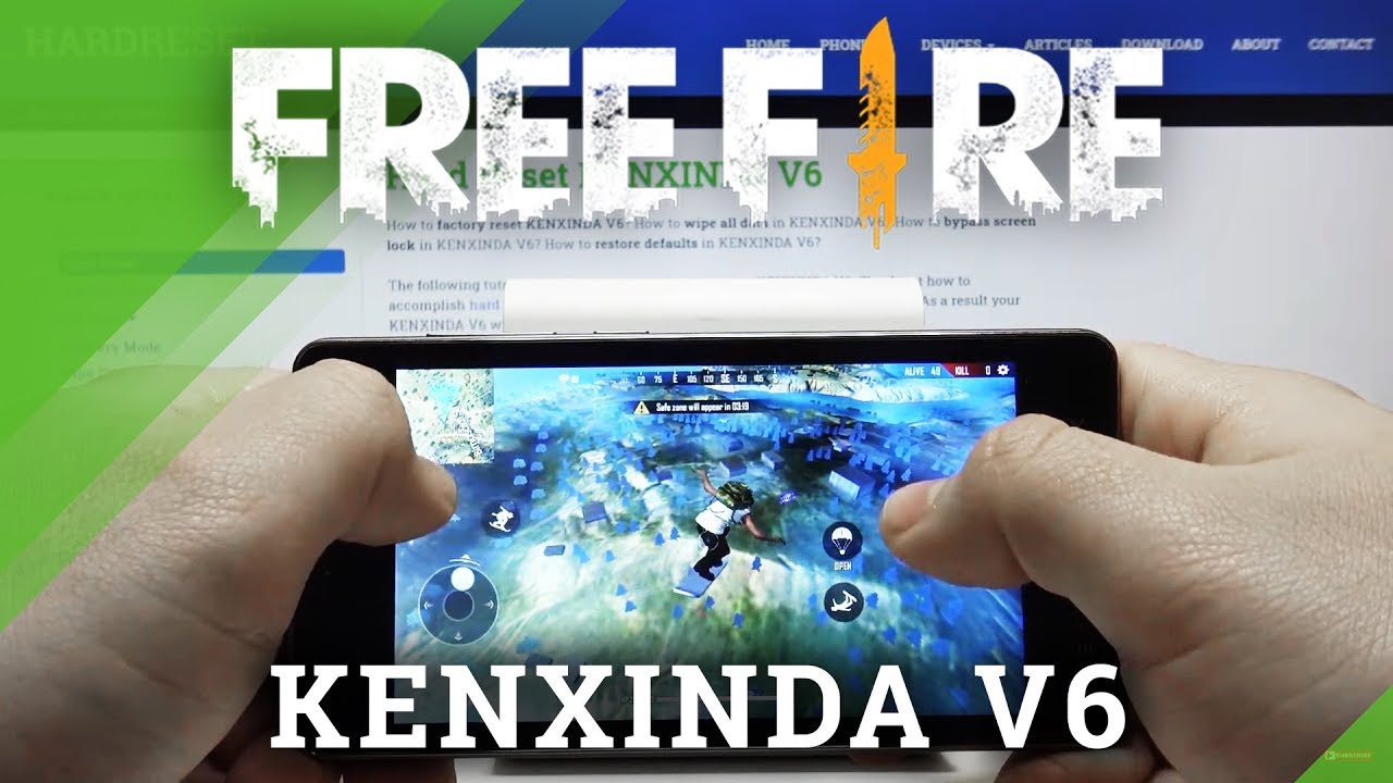 Garena Free Fire on KENXINDA V6 &ndash; FPS / Drops / Crashes Checkup